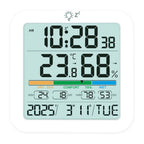 Thermometer Sensor with Backlit LCD Digital Magnetic Clock Easy To Read Home Weather Station for Humidity Gauge Meter Sensor