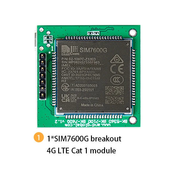 SIM7600G R2 Breakout Boards Kits LCC 4G LTE MODULE CAT1,compatible with SIM7500/SIM7600 Series