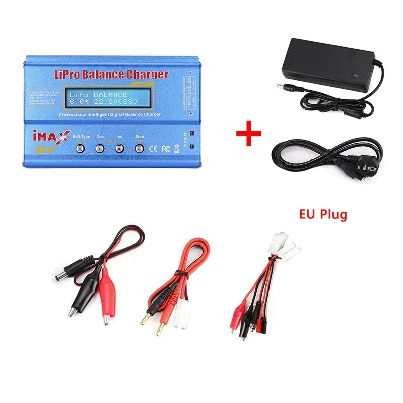 IMAX B6 80W Battery Charger Lipo NiMh Li-ion Ni-Cd Digital Lipro Balance Charger Discharger 1-6S for RC FPV Drone Airplane Car