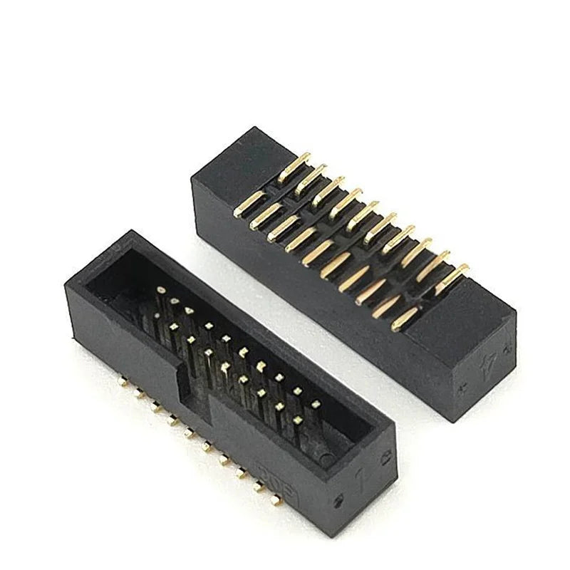 5PCS SMT Simple Right Angle Header 1.27mm Pitch DC3 Series 10/14/16/20P SMT 2x4P 2x5P/2X7P/2X8P/2X10P