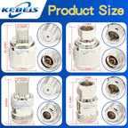 1PCS L16 N To F TV Male Female Straight Connector Adapter L16 N Male Female To F TV Male Female Imperial Coax Converter