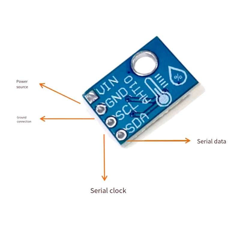 1-5PCS/Lot AHT10 High Precision Digital Temperature and Humidity Sensor Measurement Module I2C Communication Can Replace SHT20
