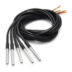 1-10PCS Waterproof DS18B20 thread temperature probe temperature sensor Stainless steel package 1m 2m 3m 5m 18B20 wire arduino