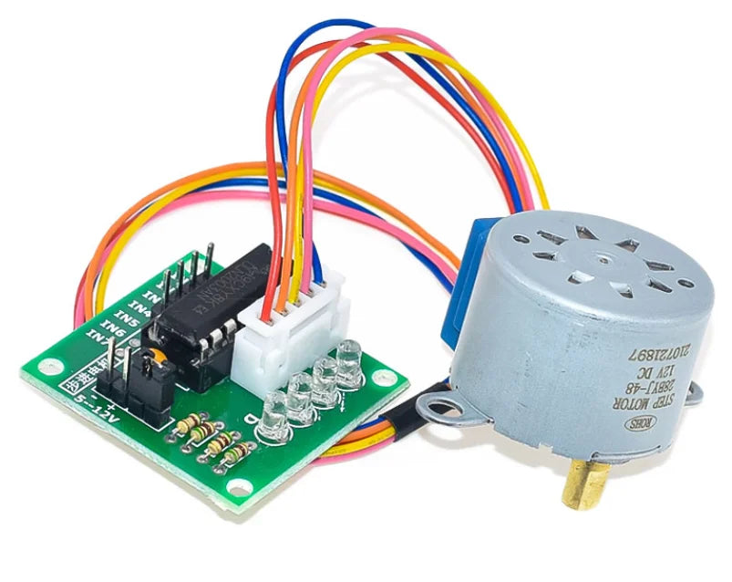 DC 5V 12V 28BYJ-48 Stepper Motor Lead 25cm Reduction Step Gear Stepper Motor 4 Phase With ULN2003 driver board Arduino Diy Kit