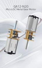 GA12-N20 Gear Motor With 3MM Shaft Brand New Precision DC 3V/6V Micro Gear Motor Low Speed Motor 10MM Length.