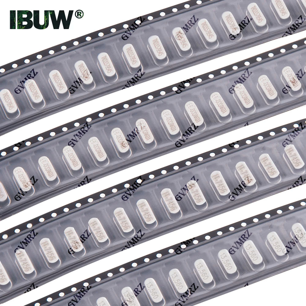 HC-49SMD SMD 2-Pin Passive Crystal Oscillator - High Precision Quartz Resonator 25MHZ 24MHZ 8MHZ 16MHZ