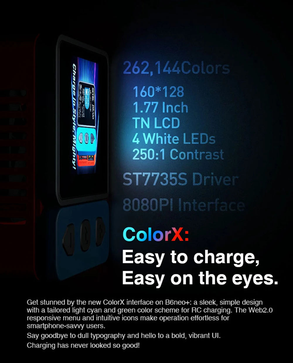 SkyRC B6 Neo Smart Charger DC 200W PD 80W LiPo Battery Balance Charger SK-100198 Compact 6S Charger Discharger