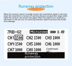 MicroZone MC7 C7 MINI 2.4G Controller Transmitter with MC8RE Receiver Radio System for RC Aircraft Drones Multirotor Helicopters