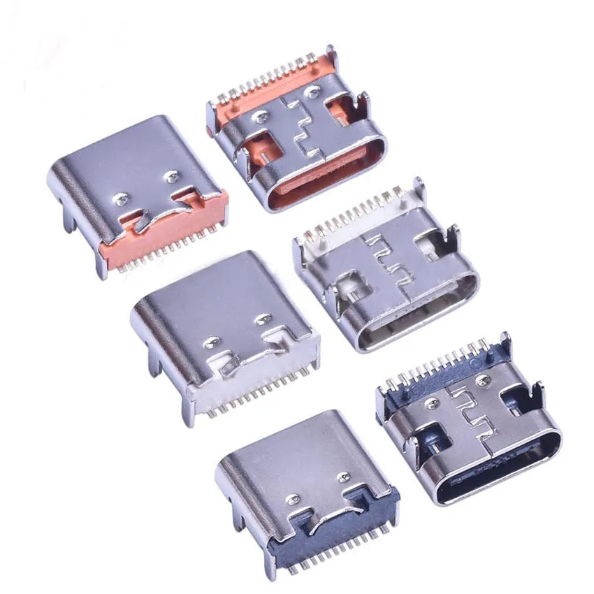 Type C Female Seat 3.1 TYPE-C 12PIN Single-Row SMT Four-Pin Plug-In Board Type-C Double-Sided