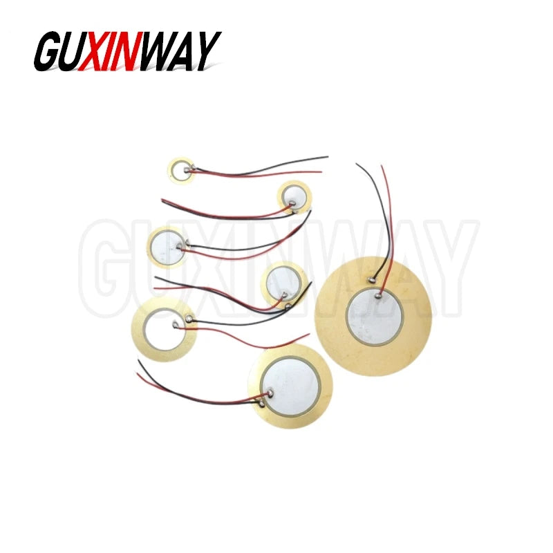 Buzzer Piezo Elements Sounder Sensor Trigger Drum Disc With Wire for Loudspeake 12MM 15MM 18MM 20MM 27MM 35MM 50MM