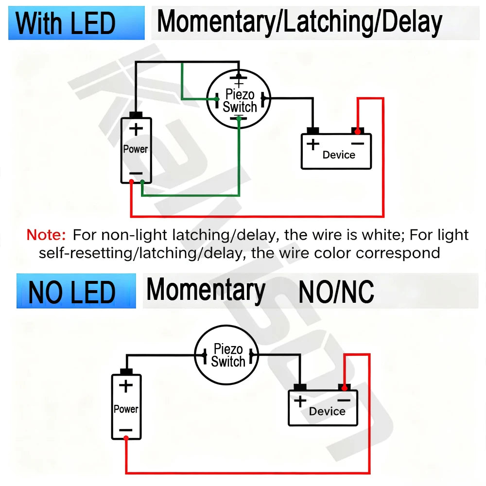IP68 Piezo Switch 12/16/19/22/30mm Latching Waterproof Metal Touch Switch Stainless Steel Momentary Piezoelectric Ceramic Switch