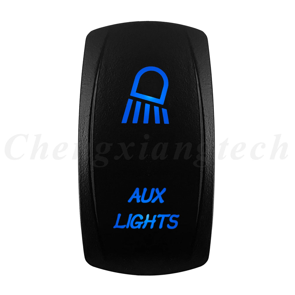12V 20A Blue Led Car Boat Laser Rocker Switch ON OFF, (ON) OFF, ON OFF ON, (ON) OFF ON, (ON) OFF (ON) Waterproof