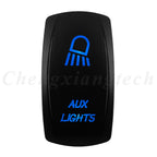12V 20A Blue Led Car Boat Laser Rocker Switch ON OFF, (ON) OFF, ON OFF ON, (ON) OFF ON, (ON) OFF (ON) Waterproof