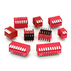 5-50PCS Slide Type Switch Module 1 2 3 4 5 8 10PIN /1.27/2.54mm Position Way DIP/SMD Pitch Toggle Switch Blue Snap Switch Dial