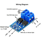 1/5/10PCS 15A 400W MOSFET PWM Regulator Trigger Switch Driver Module DC 5V-36V Electronic Switch Control Board for Arduino