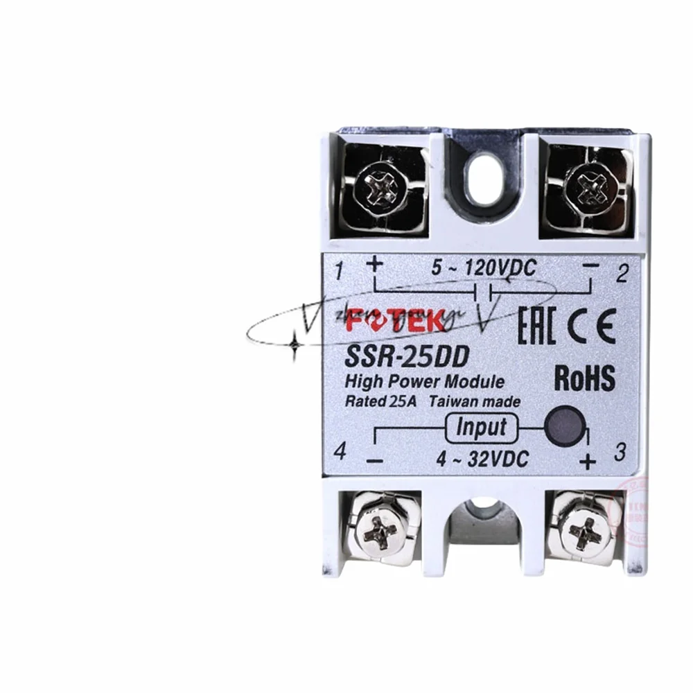 100%New Original For FOTEK single-phase solid-state relay SSR-40AA /10DD/40VA/20DA SSR 10/20/40/50/75 AA/DD/VA/DA HS-50H ES-50K