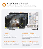 OWON ADS800A Portable Digital Oscilloscope 100MHz Bandwidth 1GSa/s 7" TFT-LCD Storage Multimeter Auto Measure USB/PC Connect