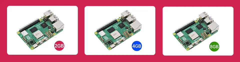 Raspberry Pi 5, Options for 4GB/8GB RAM, BCM2712 Processor, 2.4GHz Quad-Core 64-bit Arm Cortex-A76 CPU Built Using RP1 I/O