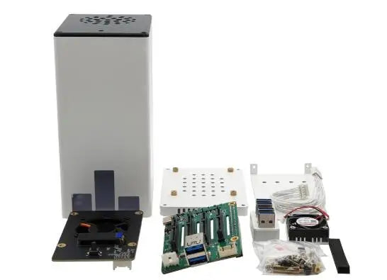 QUAD SATA KIT FOR RASPBERRY PI 4 Easily build your own NAS Network Storage Server KI