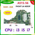 FH5AT LA-K093P Mainboard For Acer Aspire A515-56 Laptop Motherboard With CPU i3 i5 i7 RAM 4GB Test OK