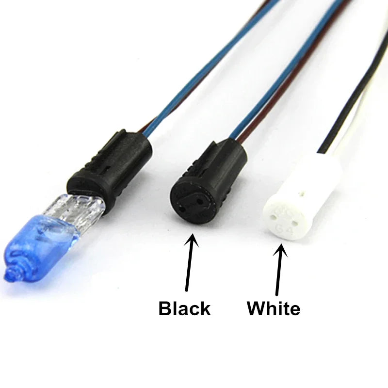 10/20/50/100PCS G4 Lamp Socket White Black 12V 220V G4 Lamp Holder For LED Crystal Heads Light Bulb Halogen Light Bulb 10CM-50CM