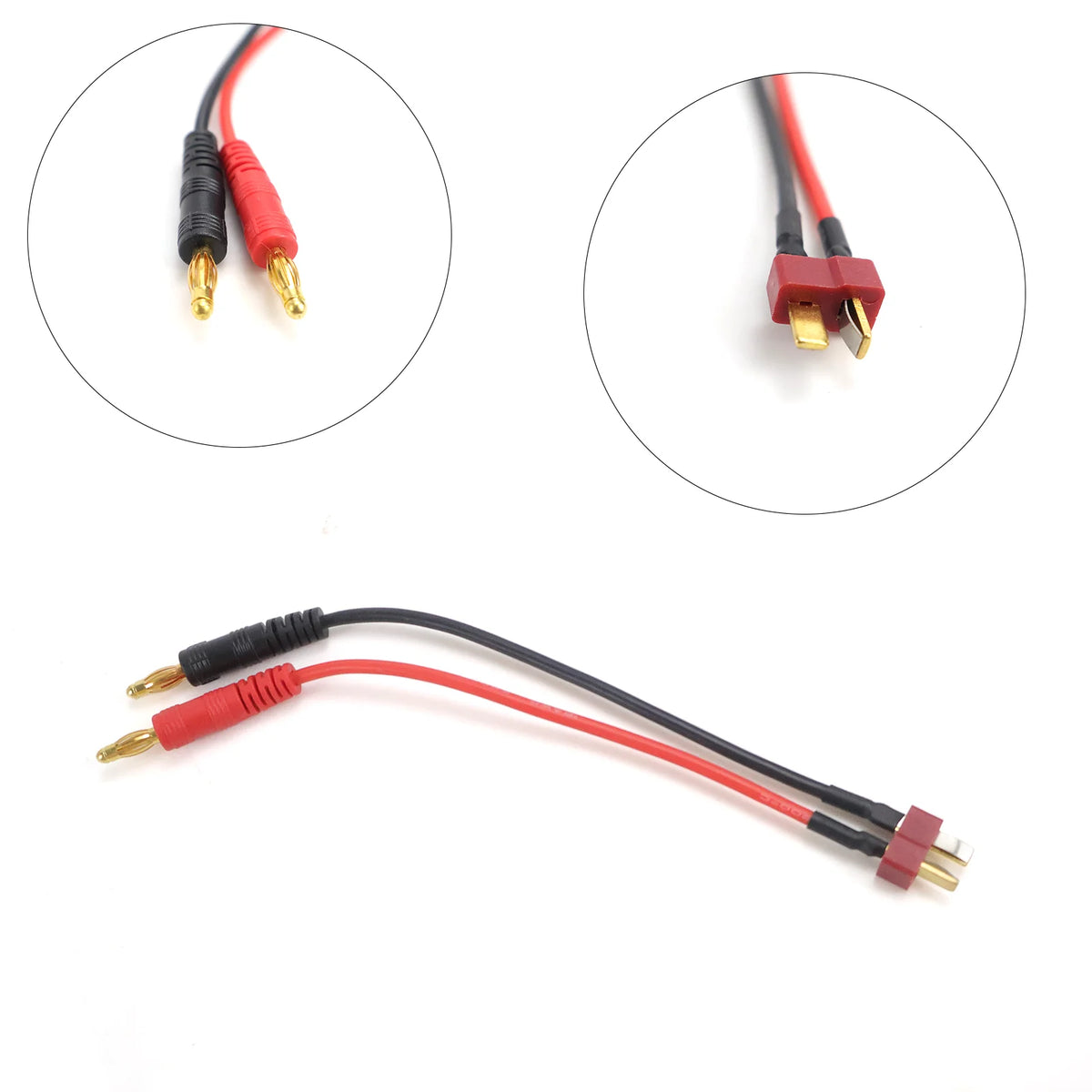 XT30 XT60 XT90 JST EC5 Futaba Traxxas Plug to 4.0mm Banana Charge Cable 15cm Silicone Wire for RC Lipo Battery