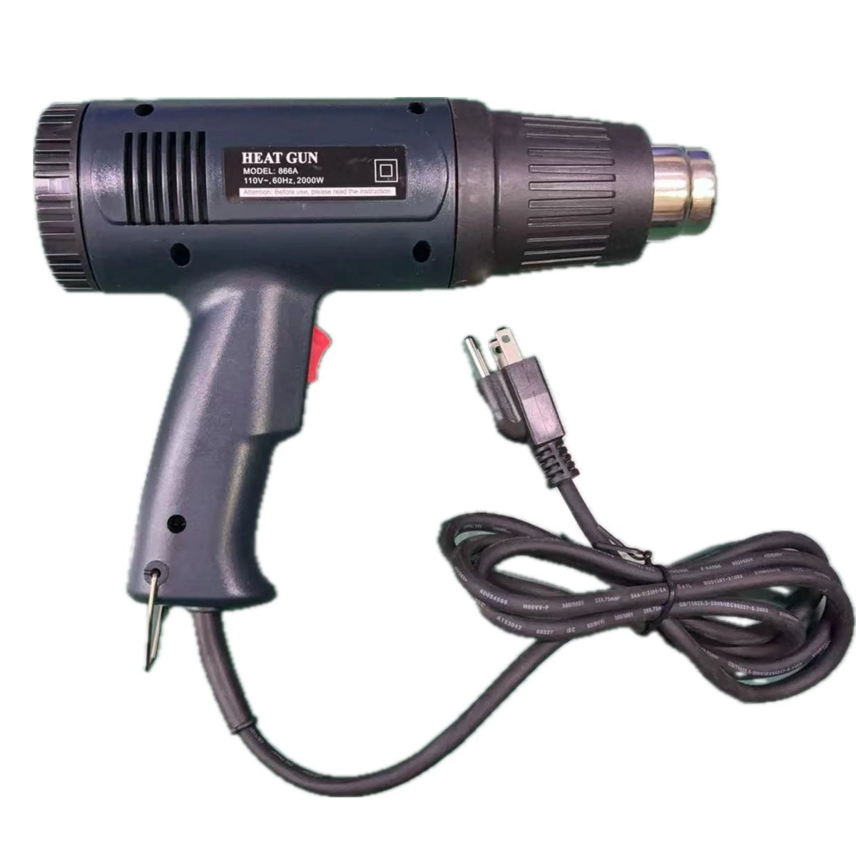Output Hot/Cool Air Fast Heating Big Power 2000W Industrial/Home Heat Gun for for DIY,Shrinking,Bending,Stripping,Desoldering
