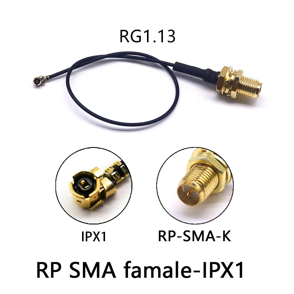 RF wireless IPX/SMA-JJ coaxial test line IPX4 to SMA male high-quality 0.81/RG1.13/RG178 router modification line