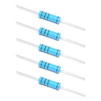 10pcs 5W 1% Metal Film Resistor 0.1R-10M 0.47R 100R 220R 330R 1R 2R 1K 1.5K 2.2K 3.3K 3.9K 4.7K 10K 22K 47K 100K 470K 1M ohm