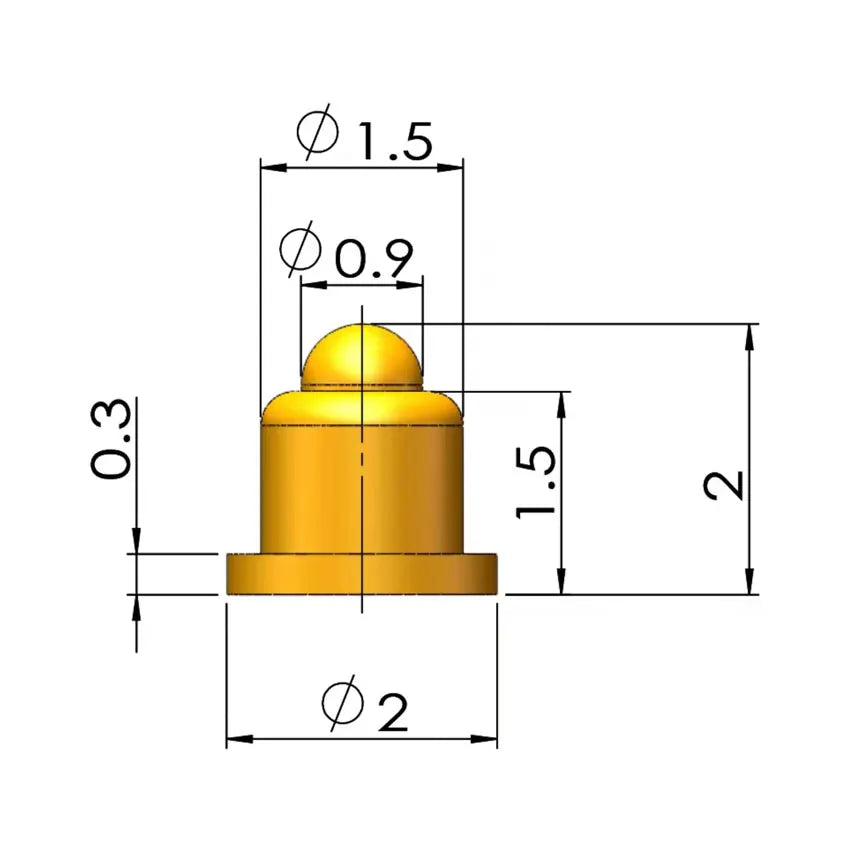 5Pcs Battery Spring Loaded Pogo Pin Connector SMD Needle PCB Height 2 3 4 5 6 7 8 9 10 11 12 13 14 16 17 18 22 MM Test Probe