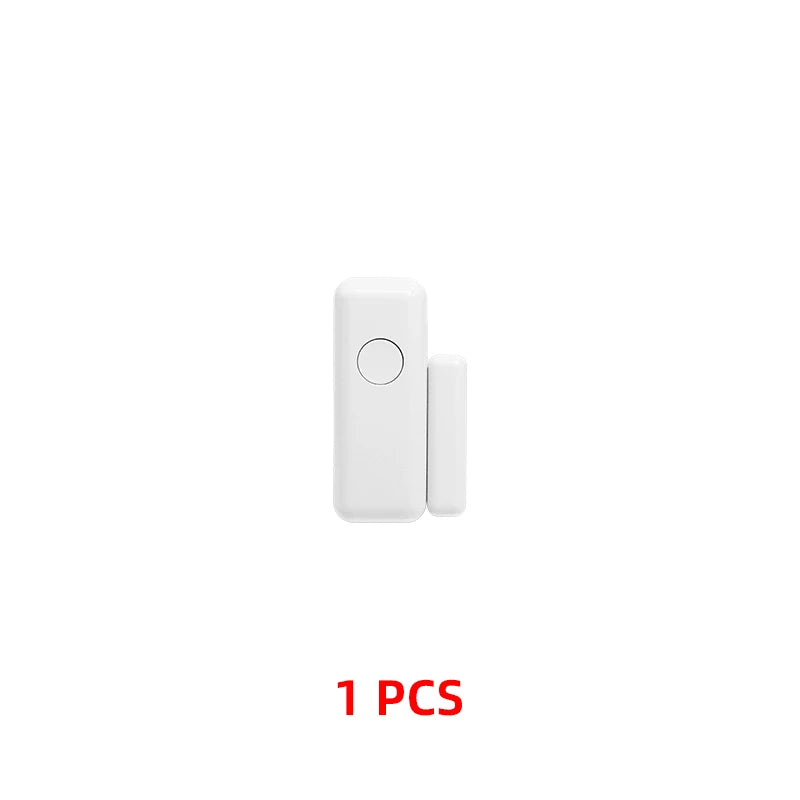 HIVA Wireless Magnetic Door & Window Sensor EV1527 Coding Mode RF 433MHz for Home Security Alarm System Home Burglar Alarm Kits