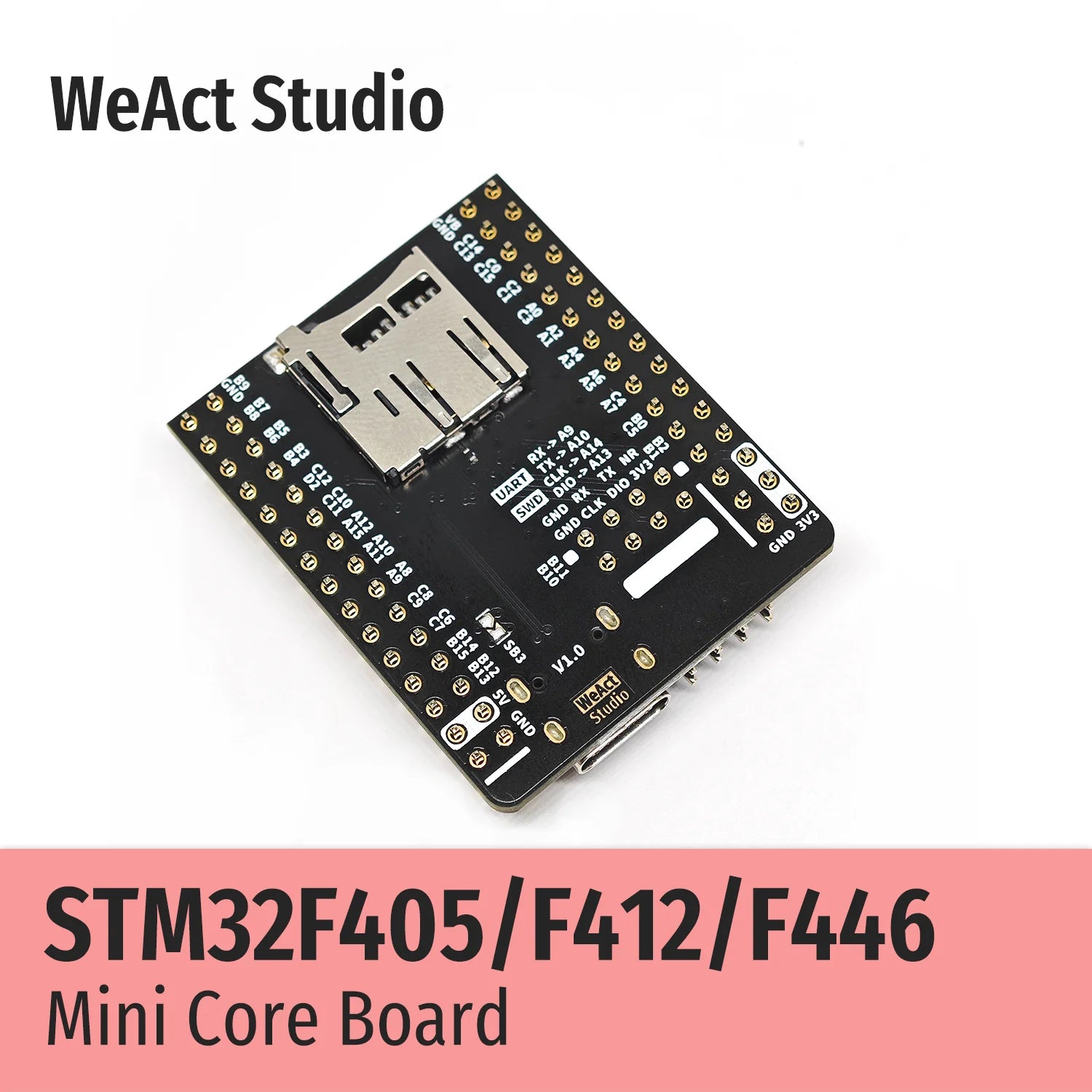 WeAct STM32F405RGT6 STM32F412RET6 STM32F446RET6 STM32F405 STM32F412 STM32F446 STM32F4 STM32 Core Board Demo Board Micropython