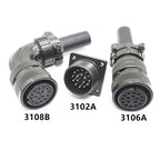 Aviation Plug MS3108B MS3106A MS3102A 18-10S 20-4S 20-15S 20-18S 20-29S 22-22S 24-10S 24-11S Servo Motor Panel Metal Connector