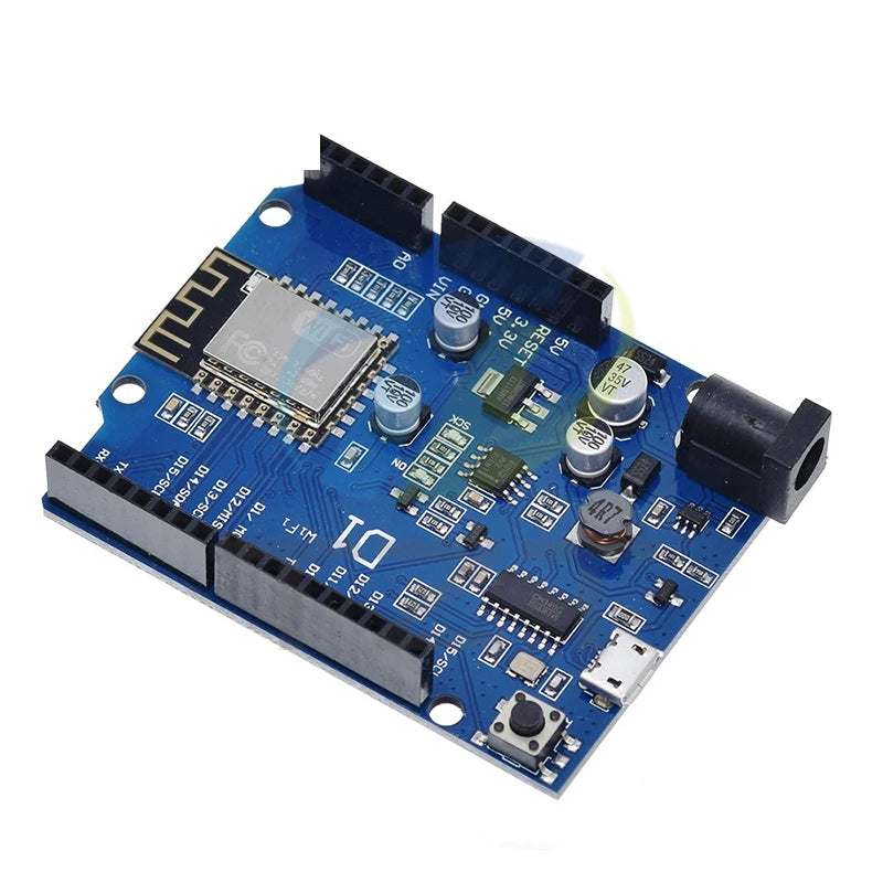 ESP-12E WeMos D1 UNO R3 CH340 CH340G WiFi Development Board Based ESP8266 Shield Smart Electronic PCB For Arduino Compatible IDE