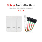 WS2811 Horse Race Running Water Led Strip 24V COB 360LEDs/M SMD 120LEDs/M Touch Controller Sync Controller 1to4 1to8 Sequential
