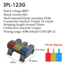 25PCS Electrical Cable Connectors Push-in Quick Terminal Blocks LED Cable Wiring Tool Wire Connectors Rail Installation Model