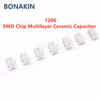 20PCS 1206 100NF 50V 100V 250V 104J 0.1UF 5% C0G NPO SMD Chip Multilayer Ceramic Capacitor