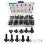 SMD DIP Micro Momentary Tact Switch Self-reset Push Button Micro Switch Assortment Kit for Car Remote Control Tablet