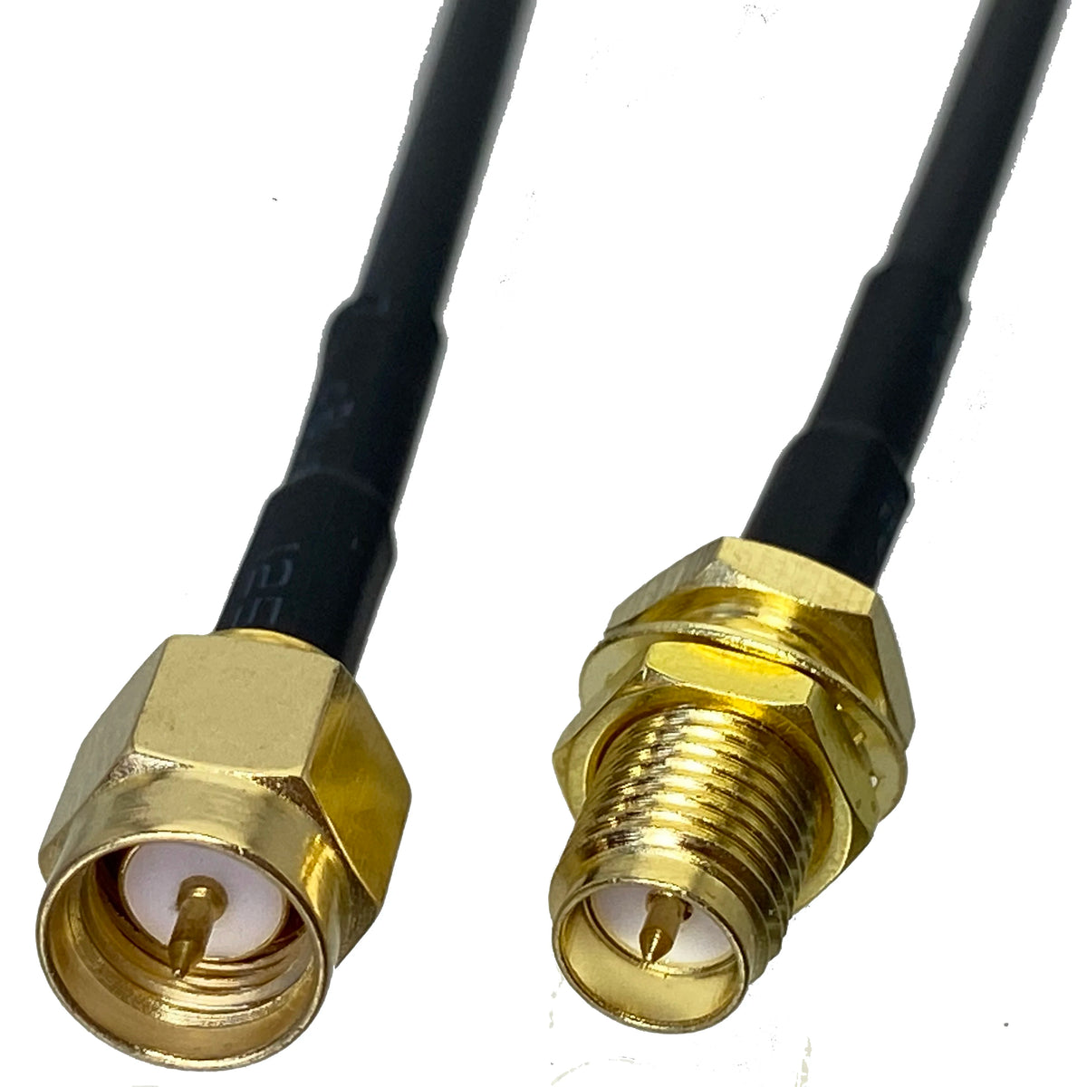 RG174 SMA to SMA RP SMA Male Plug & Female Jack Crimp Straight & Right Angle RF Coaxial Connector Pigtail Jumper Cable 4inch~3M