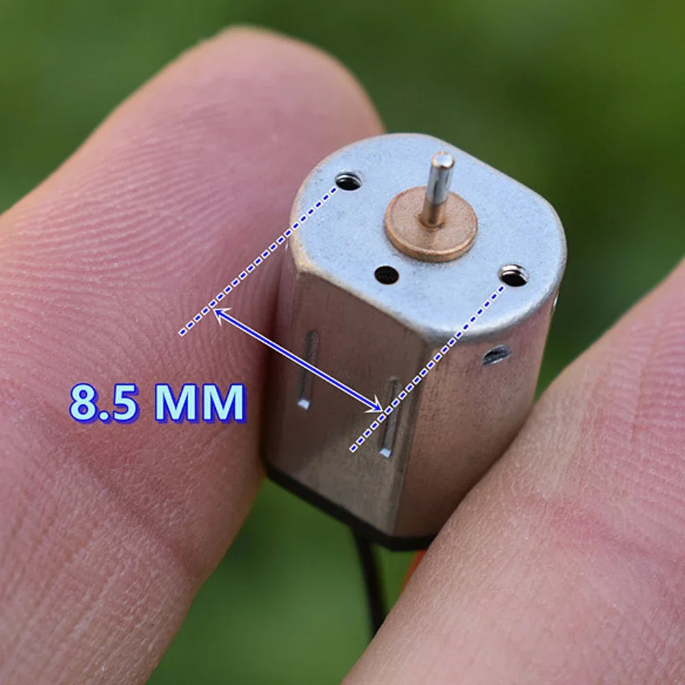 2PCS Flat Micro N20 Motor DC 3V 3.7V 14000-17300RPM High Speed Large Torque Mini Motor 10*12mm for Model Toy Production