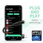 HiFi Audio Adapter Cable for Lightning to 3.5mm Headphone Amplifier Original C100 Chip DAC Audio Decoder for iPhone 14/13/12/11