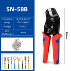 Crimping Tool For Dupont JST MOLEX Terminals,No/Pre Insulated Ferrules,Butt Connectors,Solar & Coax Connectors SN-58B 2549 2546B