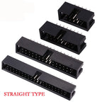 2.54MM Pitch 6 Position 8 10 14 16 18 20 24 26 30 34 40 Pin Female IDC Socket IDC Connector Ribbon Cable DC3 Header Male Socket