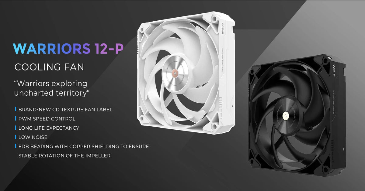 ALSEYE W12P 12CM Case Cooling Fan with ARGB Synchronization PWM Intelligent Temperature Control Silent 900-3000RPM