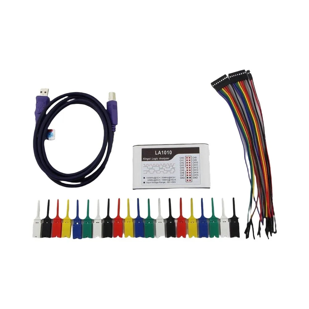 LA1010 16 Channel For Logic Analyzer 100MHz Sampling Rate For Protocol Debugging UART I2C For SPI For RS232 Electronic Testing