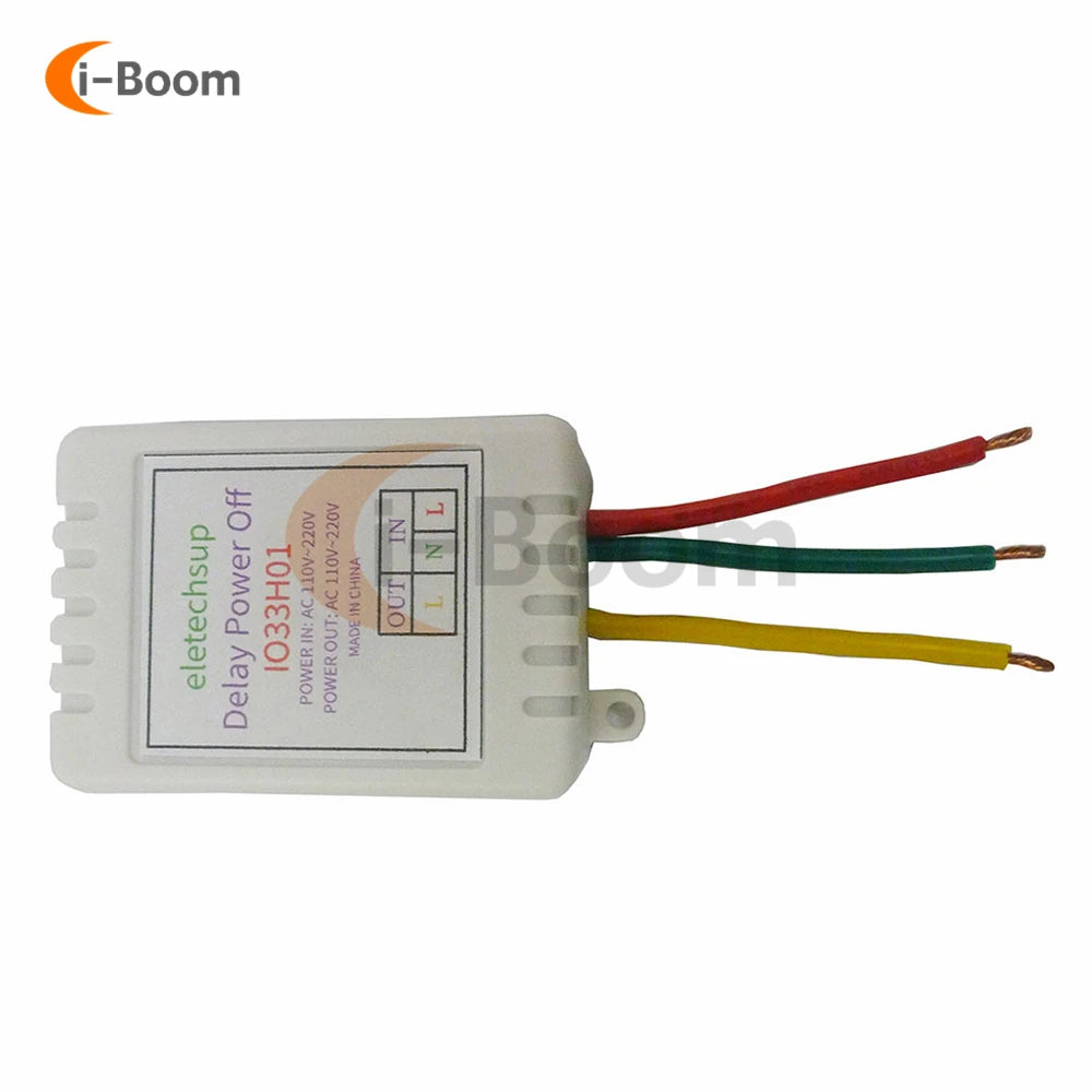 AC 110V 220V Relay Switch Timer Adjustable Power On delay Off Relay controller 1-480Min timing controller 7A 10A Max Output