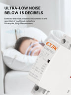 ETEK Modular Contactor Din Rail Automatic 2P 4P 230V Single-phase Three-phase 16A/20A/25A/40A/63A  EKMF