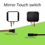 For Led Light Headlight Monochromatic Three Color Infinite Dimming DC 12-24V Bathroom Mirror Touch Induction Switch Sensor