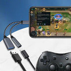2 In 1 USB C OTG Cable Converter Type C to USB 3.1 PD Fast Charger Port With USB Female Splitter Adapter For iPad Tablet Laptops