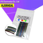100PCS=5 colors x 20pcs 1210 1206 0805 0603 LED Diode Assortment SMD LED Diode Kit Green/ RED / White / Blue / Yellow